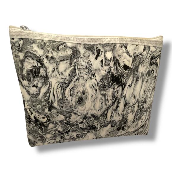 Vintage Creations by Alan Stuart New York  Makeup Bag Marble Print Cosmetic1990s - Picture 6 of 13